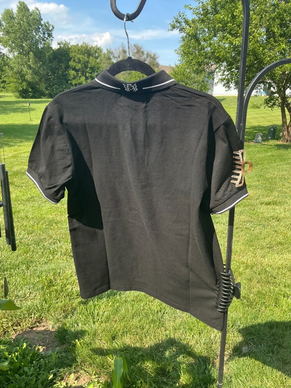 Black Amiri art polo tee - Picture 2 of 4